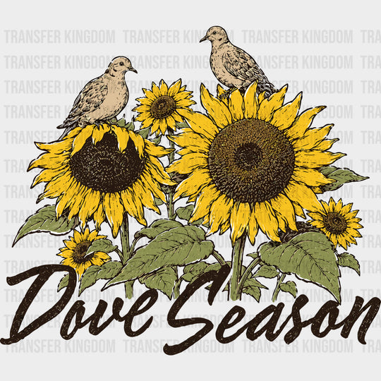 Dove Season - Hunting DTF Transfers - Adult Unisex - S & M (10’’) / Dark Color Design (See Imaging)