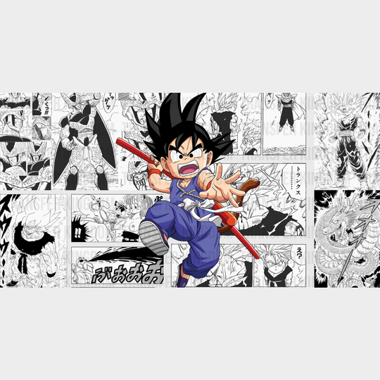 Dragon Ball Young Goku - Anime Cup Wrap Uv Sticker Permanent Dtf Decal