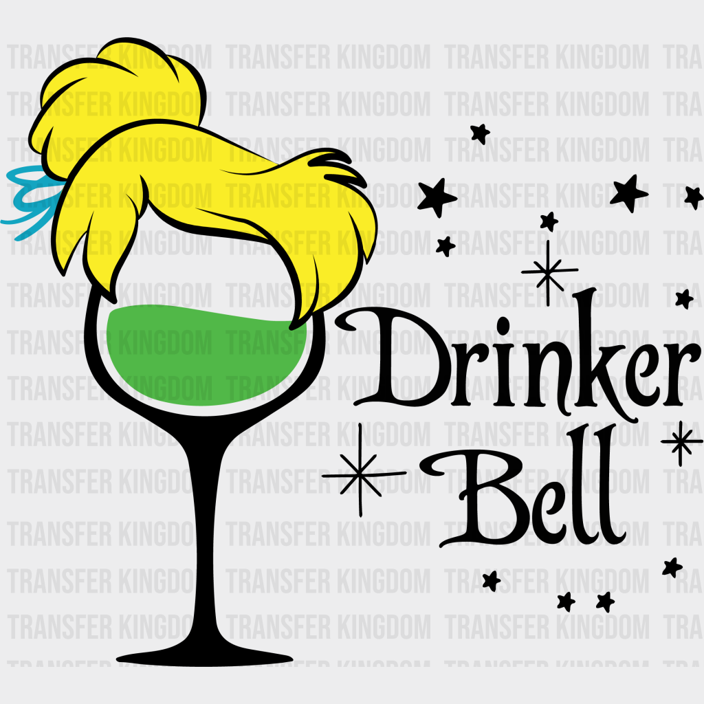 Drinker Bell Disney Dtf Transfer