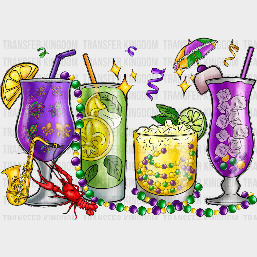 Drinks - Mardi Gras DTF Transfers
