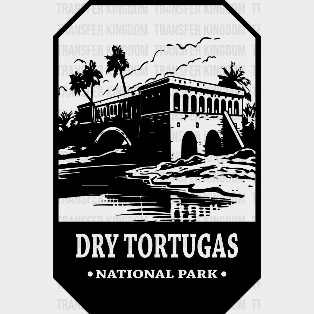 Dry Tortugas National Park Design - Parks Dtf Transfers Unisex S & M (10’) / Dark Color See Imaging