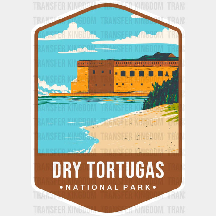 Dry Tortugas National Park Colorful Design - National Parks DTF Transfer