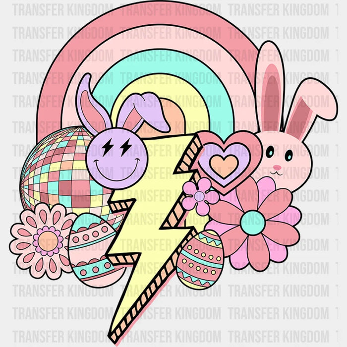 Easter Doodles Lightning - Easter DTF heat transfer
