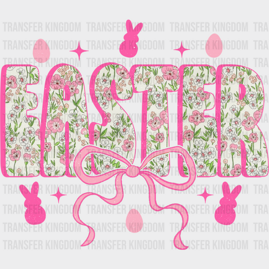 Easter Pink Ribbon - Easter DTF Transfer