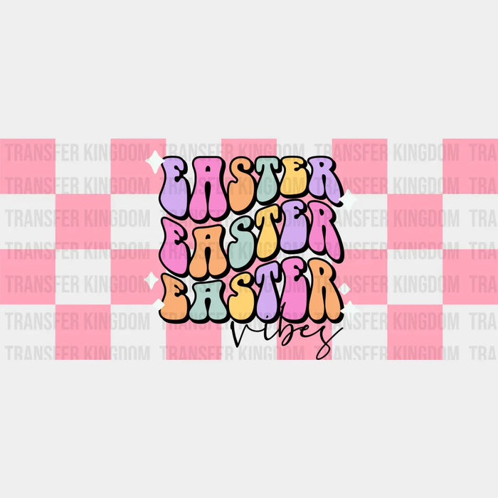 Easter Vibes - Easter Cup Wrap UV Sticker Permanent UV DTF Decal