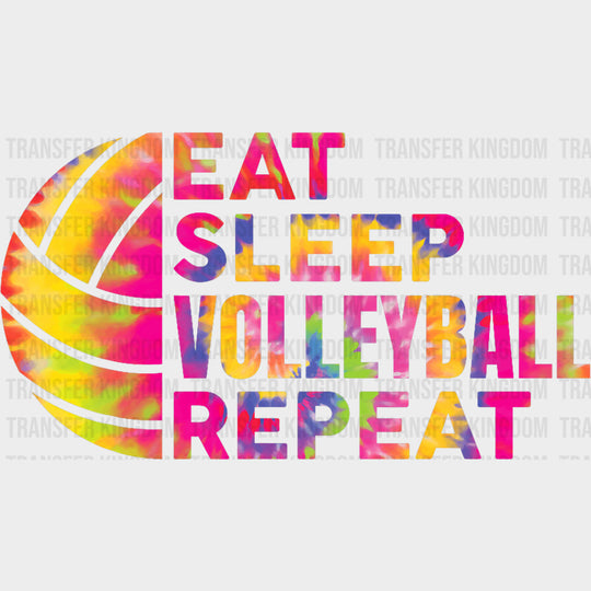 Eat Sleep Volleyball Repeat - Volleyball DTF Transfers