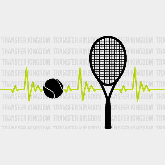 ECG Line - Tennis DTF Transfers