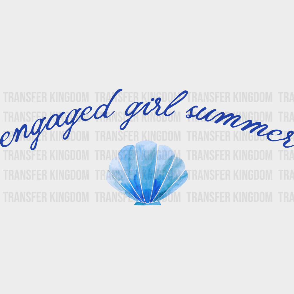 Engaged Girl Summer - Summer DTF Transfer Adult Unisex - S & M (10’’) / Dark Color Design (See Imaging)