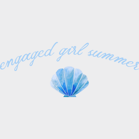 Engaged Girl Summer - Summer DTF Transfer Adult Unisex - S & M (10’’) / Light Color Design (See Imaging)