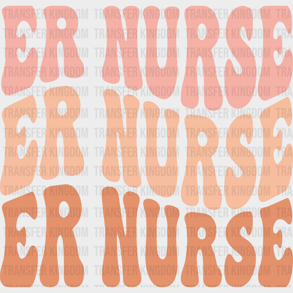 Er Nurse Design - Dtf Heat Transfer