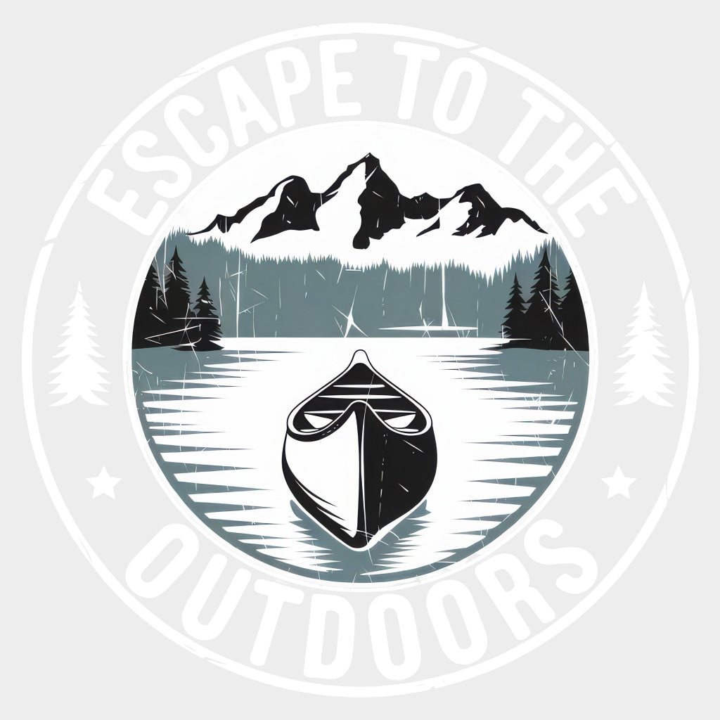 Escape To The Outdoors - Hiking DTF Transfers Adult Unisex - S & M (10’’) / Light Color Design (See Imaging)