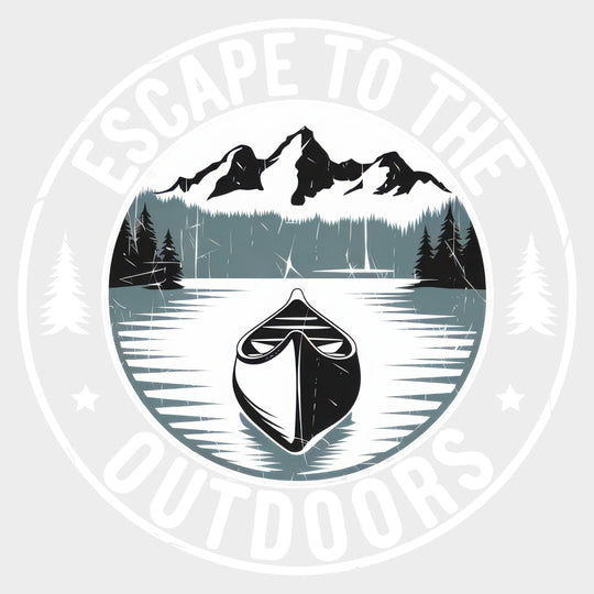 Escape To The Outdoors - Hiking DTF Transfers Adult Unisex - S & M (10’’) / Light Color Design (See Imaging)