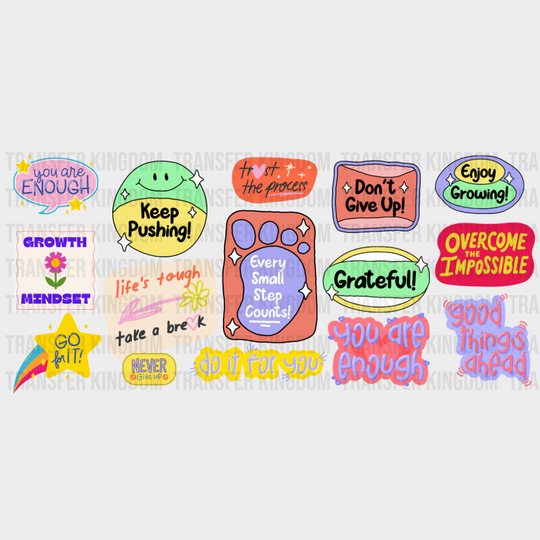 Every Small Step Counts - Mental Health Cup Wrap UV Sticker Permanent UV DTF Decal UVDTF