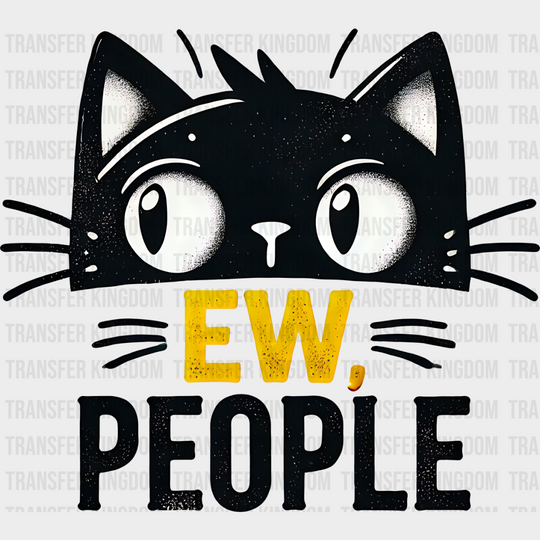 Ew People - Cats Iron On Dtf Transfer Unisex S & M (10’’) / Dark Color Design See Imaging