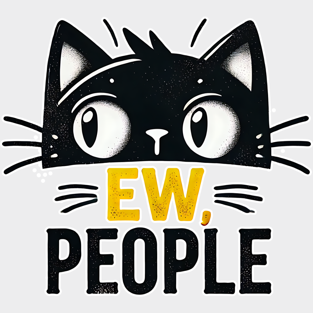 Ew People - Cats Iron On Dtf Transfer Unisex S & M (10’’) / Light Color Design See Imaging