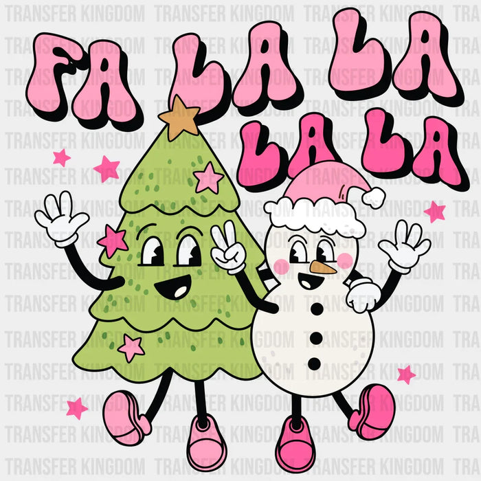 FA LA LA LA LA Christmas Design - DTF heat transfer