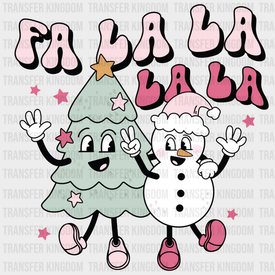 Fa La Christmas Design - Dtf Heat Transfer Unisex S & M ( 10 ) / Light Color See Imaging