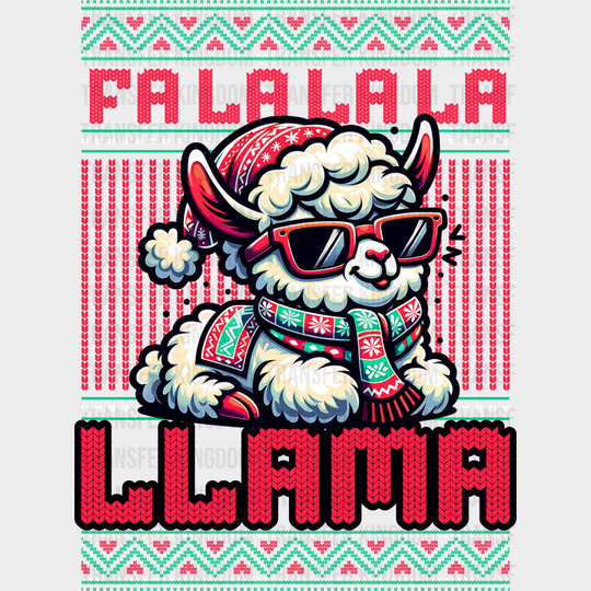 Fa La La La Llama - Christmas DTF Transfer