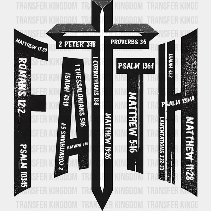 Faith Cross - Christianity DTF Transfer