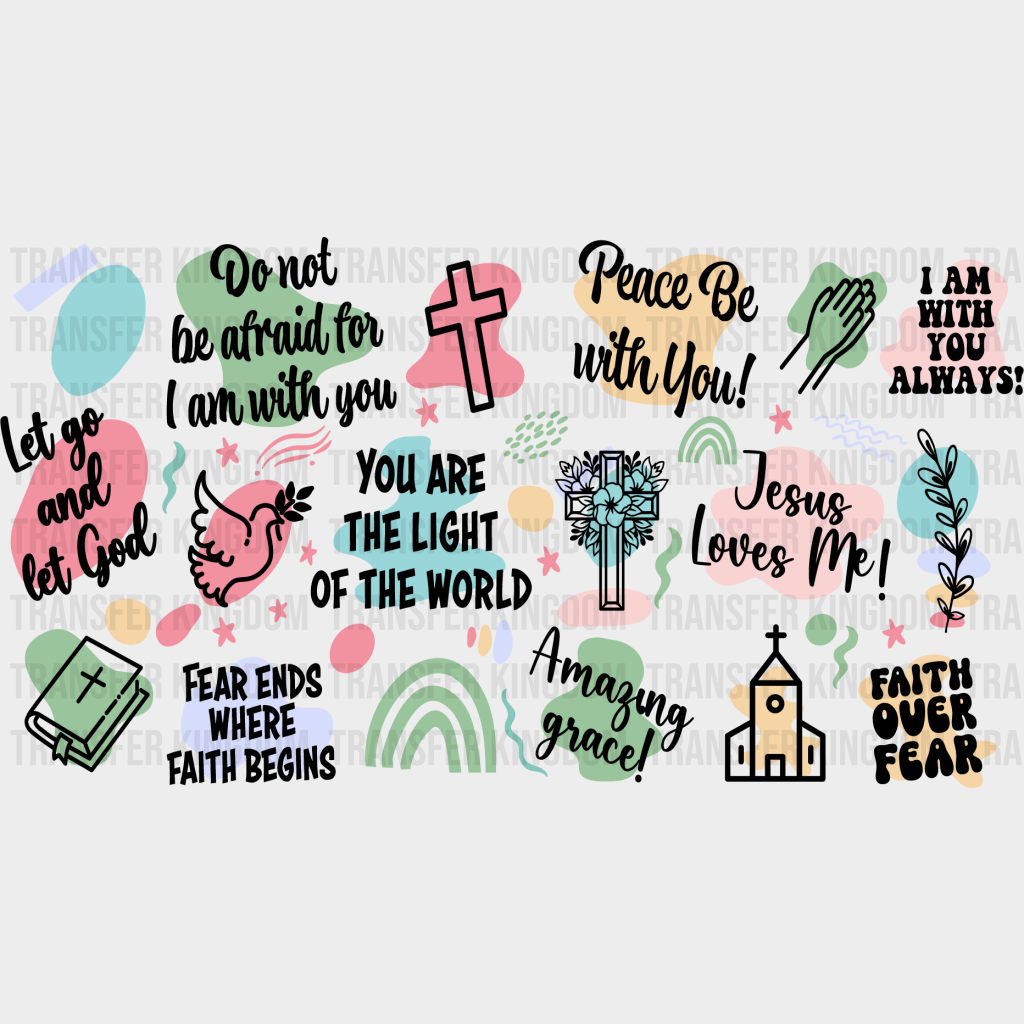 Faith Uv Dtf Transfer Cup Wrap Sticker