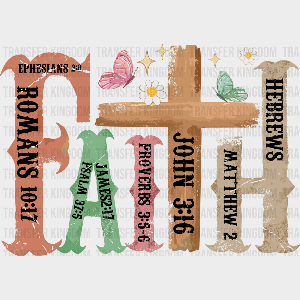 Faith Vintage West Design - Christianity DTF Transfer