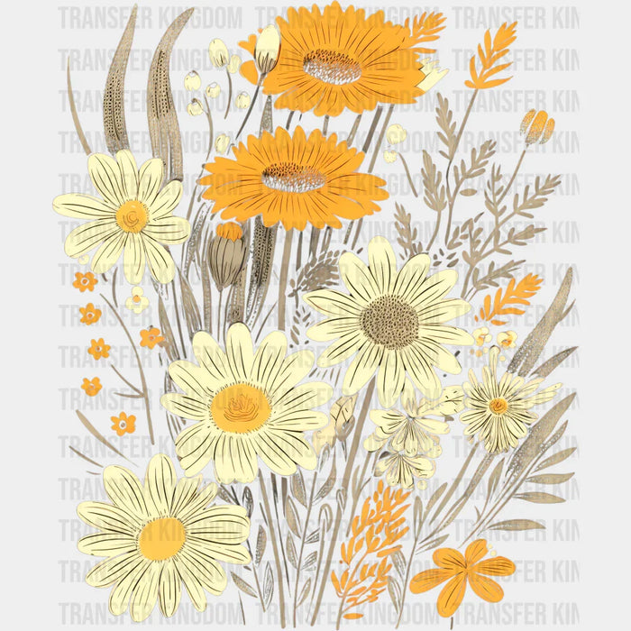 Fall Daisies - Fall DTF Transfer