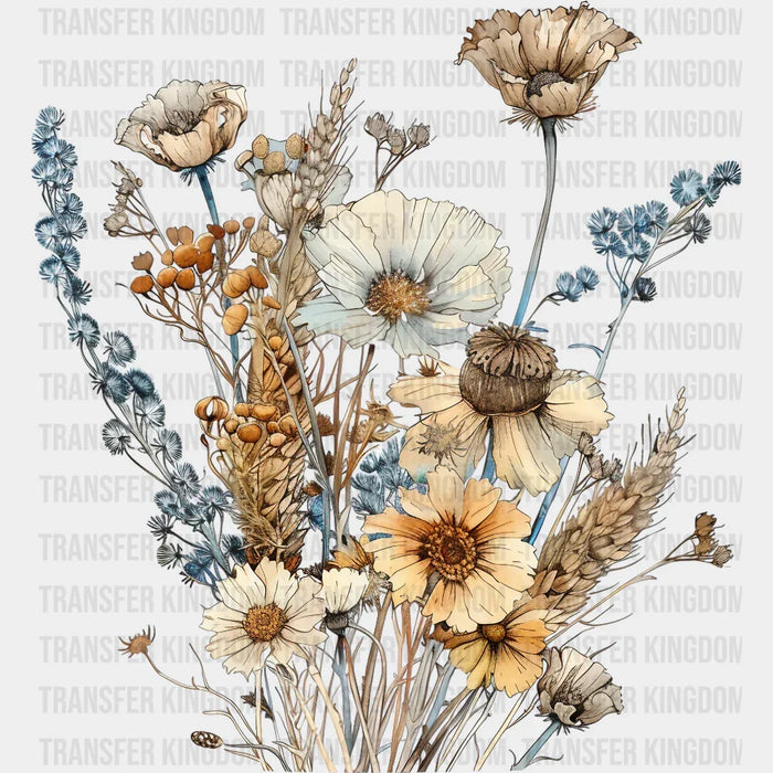 Fall Flowers - Fall DTF Transfer