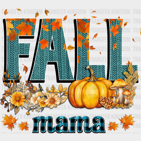 Fall Mama Blue Design - Dtf Transfer