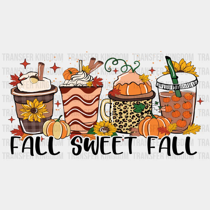 Fall Sweet Fall - Fall Cup Wrap UV Sticker Permanent UV DTF Decal