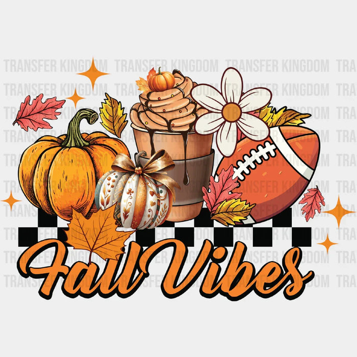 Fall Vibes Football Design - Fall DTF Transfer