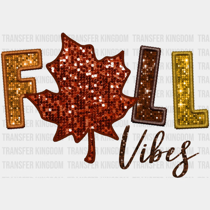 Fall Vibes Leaf - Fall DTF heat transfer