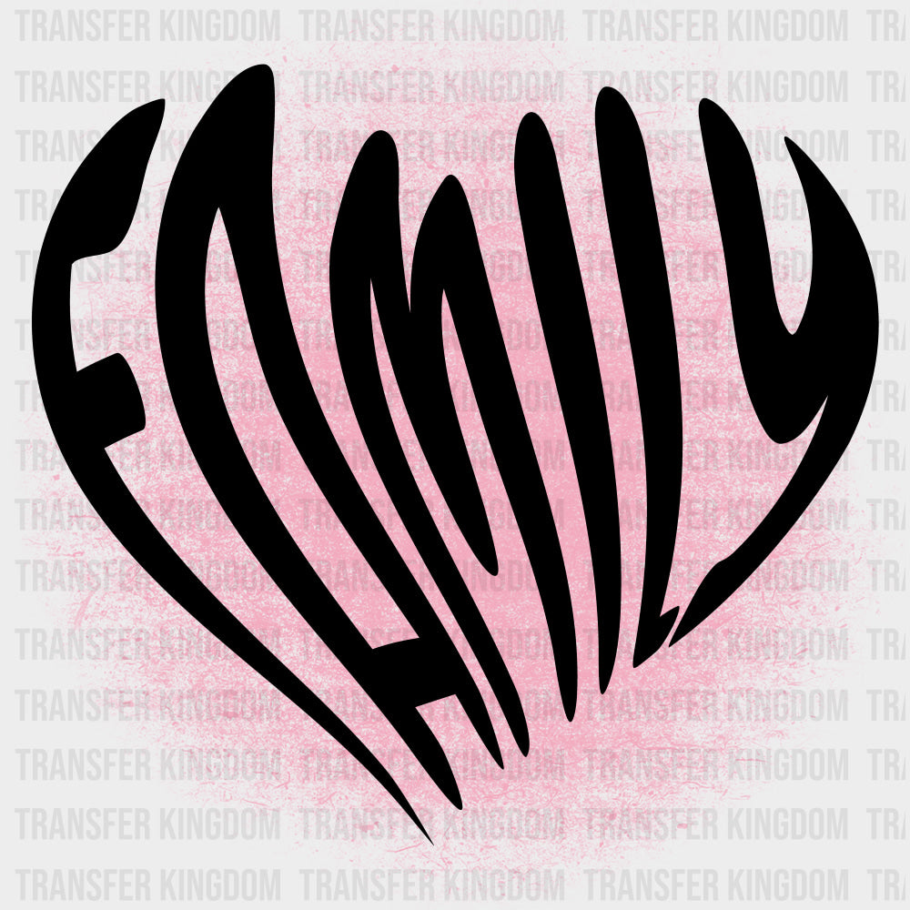 Family Distorted Design - Family DTF Transfers transfer-kingdom Dark Color Design (See Imaging)