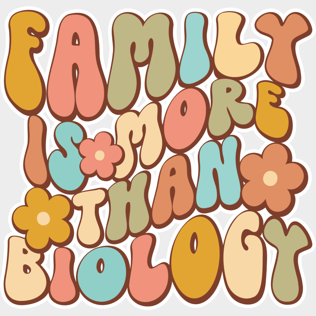 Family Is More Than Biology - Dtf Transfer Unisex S & M (10’’) / Light Color Design See Imaging