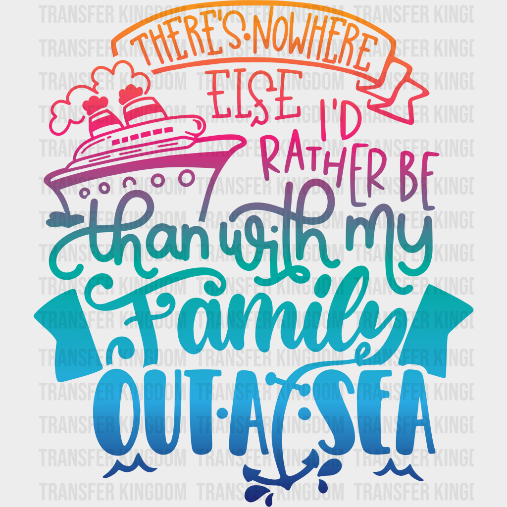 Family Out At Sea Trip Dtf Transfer