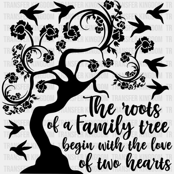 Family Roots Tree Design - Family Reunion DTF Heat Transfer