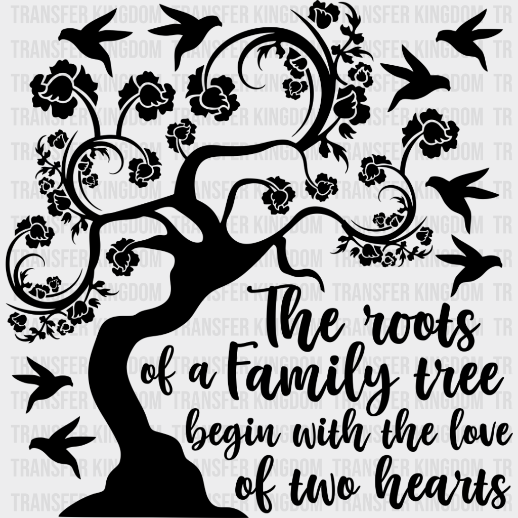 Family Roots Design Family Roots Tree Design - Family Reunion DTF Heat Transfer