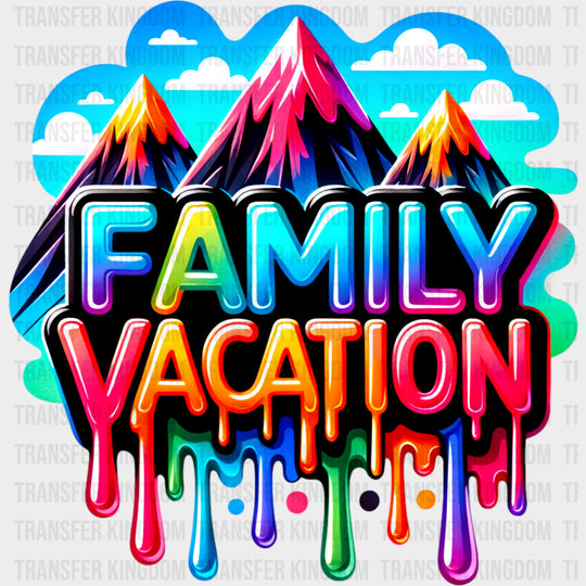 Family Vacation Mountains - Family Trip DTF Transfers