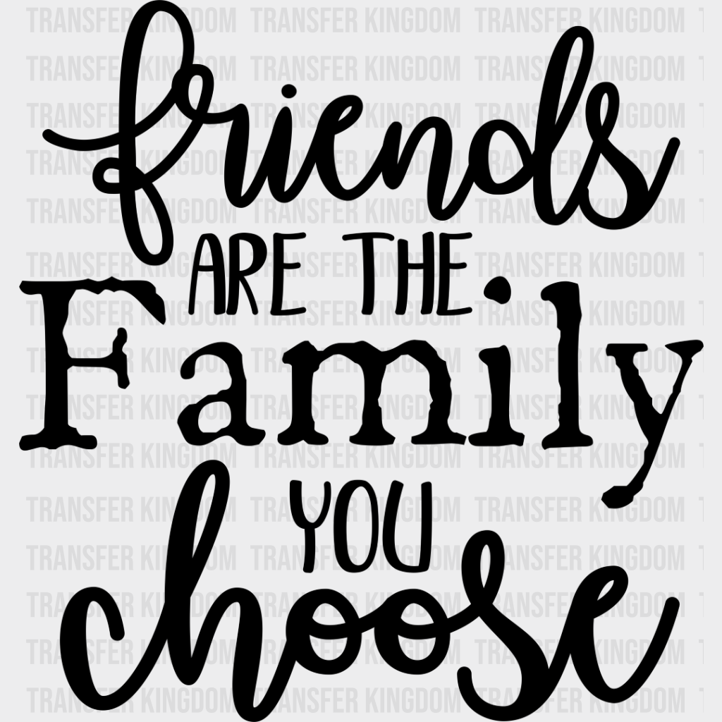 Family You Choose - Reunion Dtf Heat Transfer Unisex S & M (10’’) / Dark Color Design See Imaging