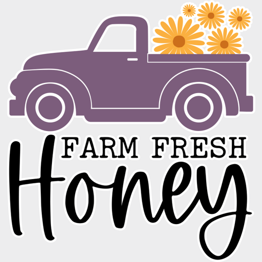 Farm Fresh Honey Truck - Spring DTF Transfer Adult Unisex - S & M (10’’) / Light Color Design (See Imaging)