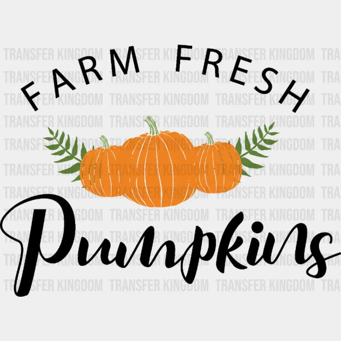 Farm Fresh Pumpkins Design - DTF heat transfer
