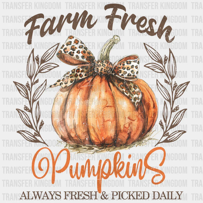 Farm Fresh Pumpkins - Fall DTF heat transfer