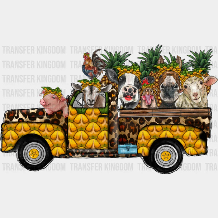 Farmer Truck Animals Design - Farmer DTF heat transfer