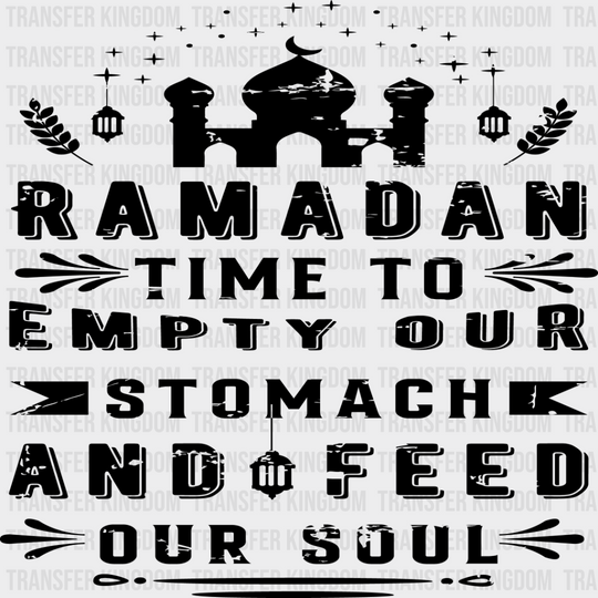 Feed Our Soul - Muslim Dtf Transfer Unisex S & M (10’’) / Dark Color Design See Imaging