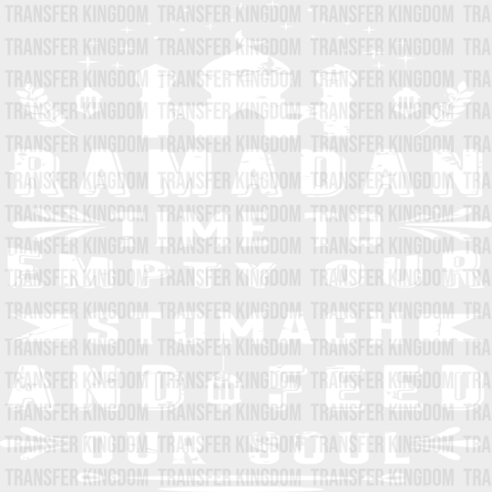 Feed Our Soul - Muslim Dtf Transfer Unisex S & M (10’’) / Light Color Design See Imaging