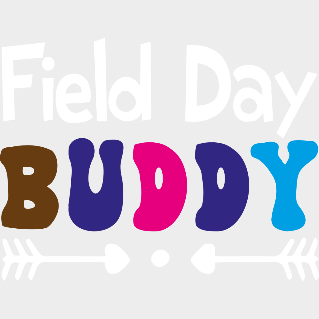 Field Day Buddy Heart Arrows - Field Day DTF Transfer Adult Unisex - S & M (10’’) / Light Color Design (See Imaging)