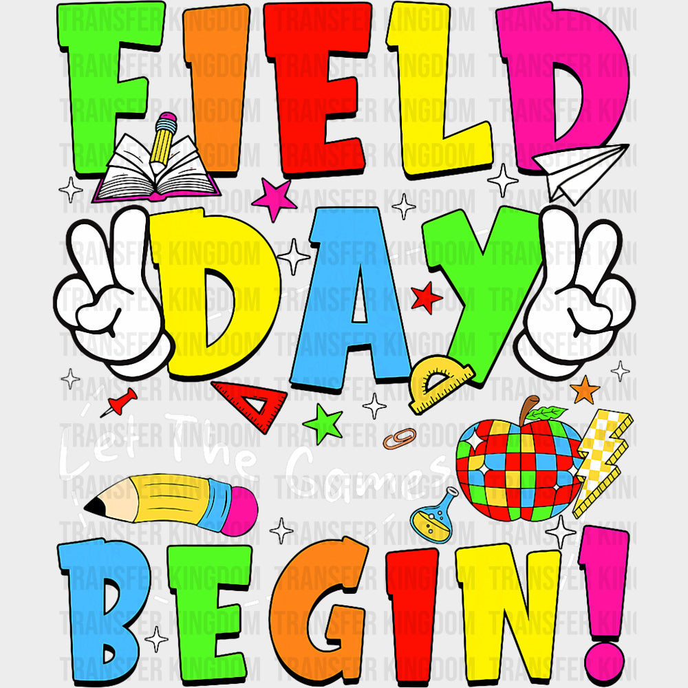 Field Day Let The Games Begin Peace Sign - Field Trip DTF Transfers