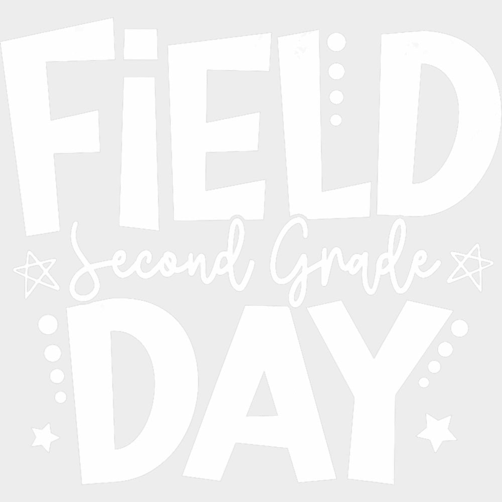 Field Day Second Grade B&W - Field Trip DTF Transfers Adult Unisex - S & M (10’’) / Light Color Design (See Imaging)