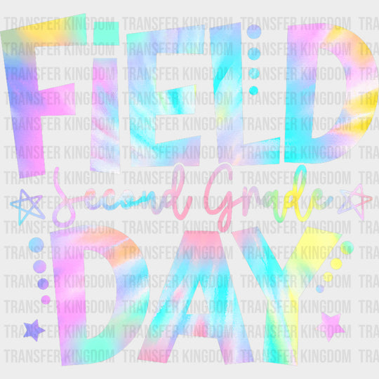 Field Day Second Grade Colorful - Field Trip DTF Transfers