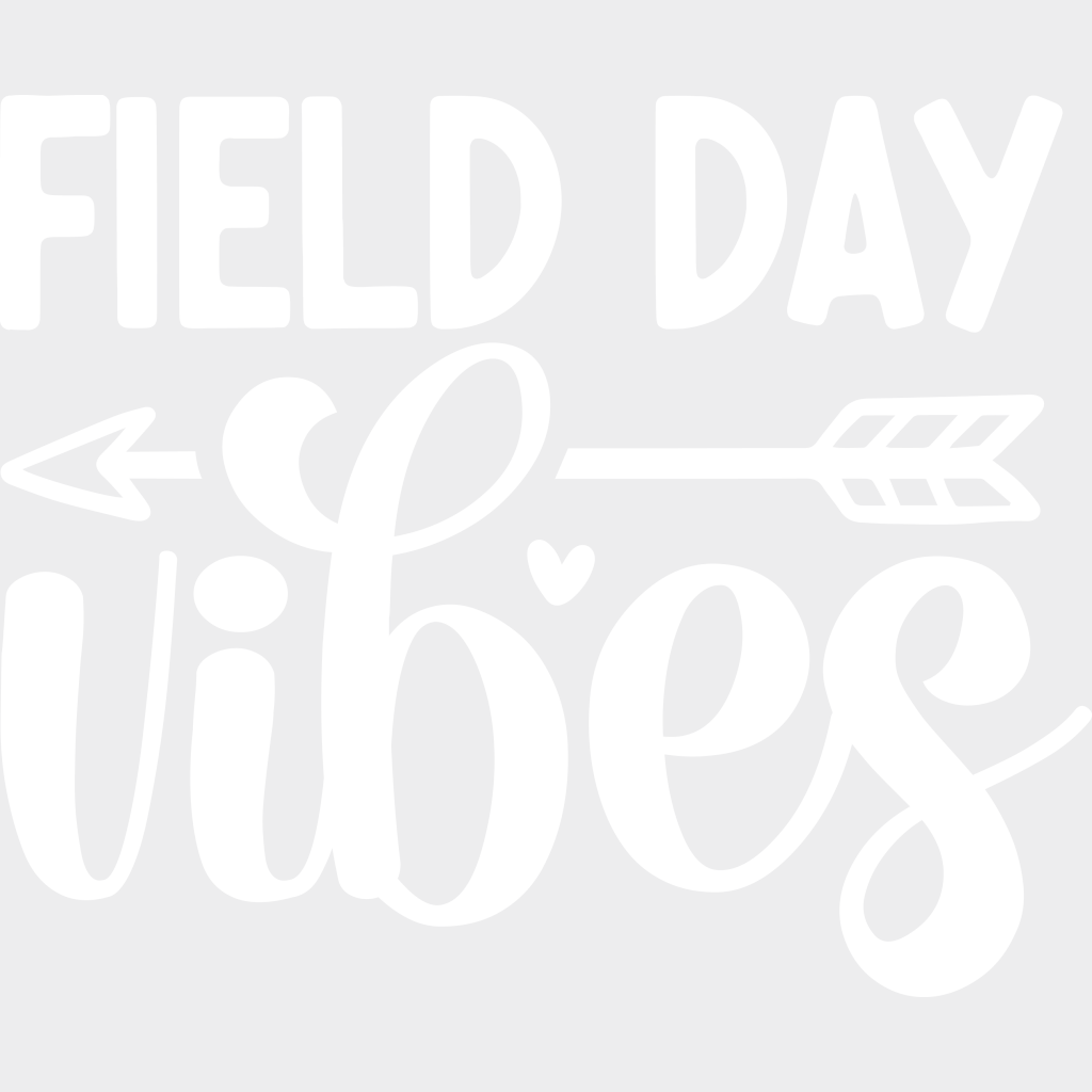 Field Day Vibes B&W Design - Field Day DTF Transfer Adult Unisex - S & M (10’’) / Light Color Design (See Imaging)