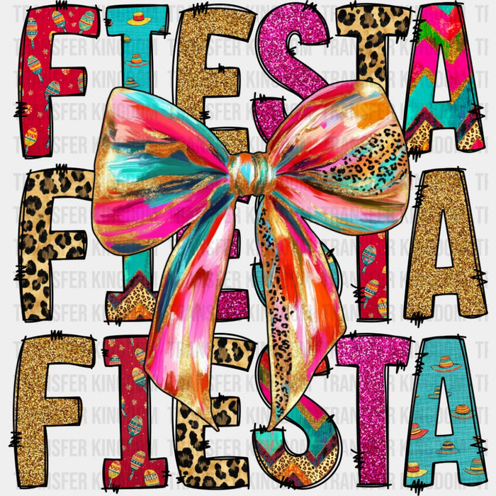 Fiesta Fiesta Fiesta Bowtie - Cinco De Mayo DTF Transfer